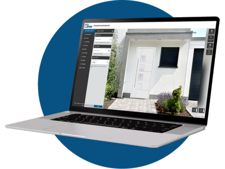 Bild von einem Laptop mit Haustürgenerator